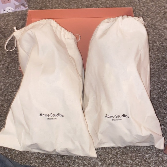 Acne Studios Low-top sneakers.Wht/Blu.Never worn/in original box.Men’s size 10 - Picture 9 of 11